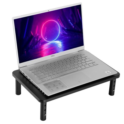 Podstawka pod monitor laptop MULING czarna + szuflada na Arena.pl