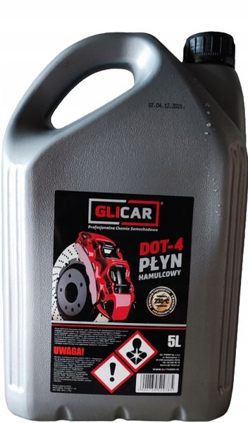 Płyn hamulcowy Glicar DOT-4 5L zdjęcie 1