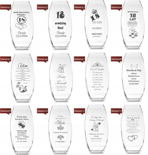 Wazon z grawer PREZENT podziękowanie dla emeryta na Arena.pl