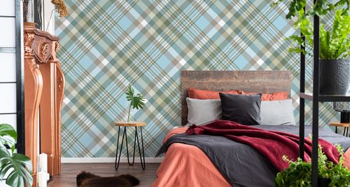 Tapeta Modna Kolorowa Krata /18667083 na Arena.pl