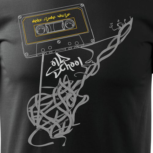 Koszulka z gitarą dla gitarzysty męska czarna REGULAR L na Arena.pl