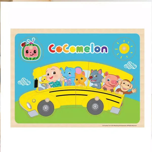 Drewniane puzzle układanka Autobus zdjęcie 1