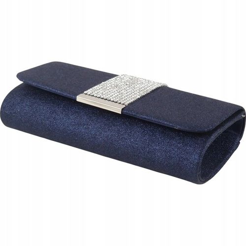 Torebka kopertówka wizytowa wieczorowa granatowa na Arena.pl