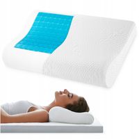 PODUSZKA PROFILOWANA ORTOPEDYCZNA Z ŻELEM CHŁODZĄCYM DO SPANIA ERGONOMICZNA