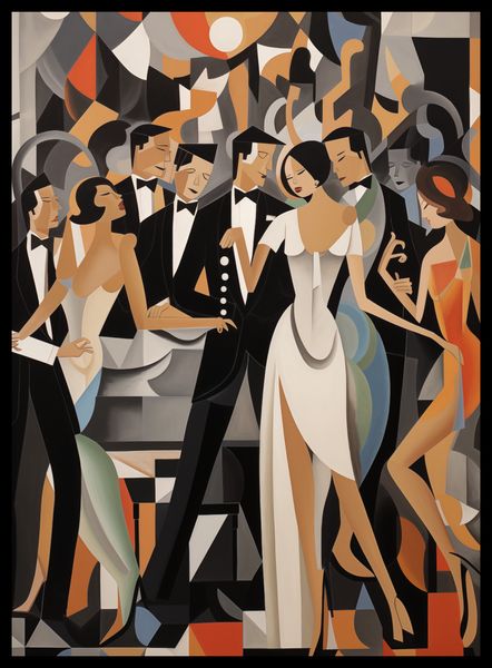 Plakat 40x55cm Bal w Art Deco zdjęcie 2