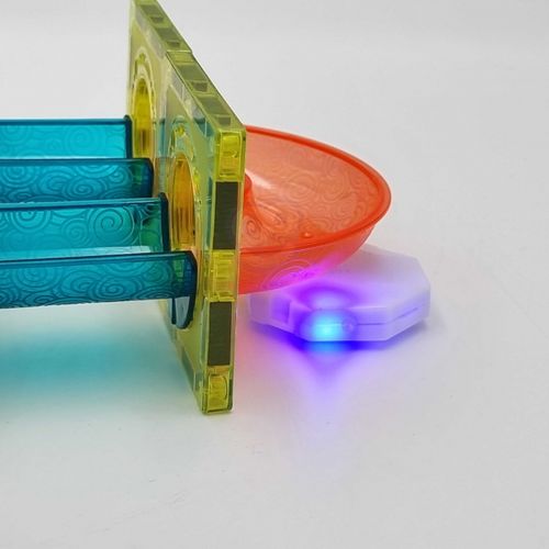 WOOPIE Klocki Magnetyczne Tor Kulkowy Świetlny Kulodrom 49 el. na Arena.pl