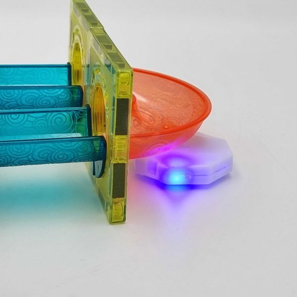 WOOPIE Klocki Magnetyczne Tor Kulkowy Świetlny Kulodrom 49 el. zdjęcie 2