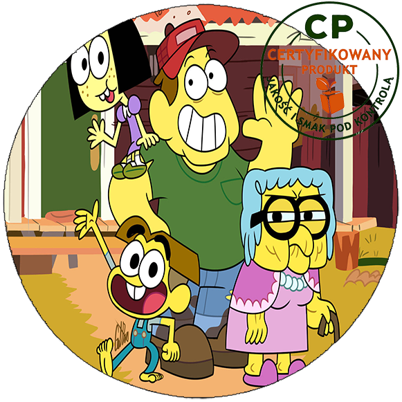 Opłatek na tort Greenowie zdjęcie 1