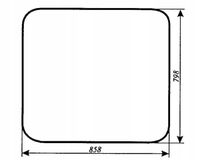Szyba przednia - przód spycho-koparki Ostrówek stary typ