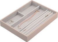 Szkatułka na biżuterię Stackers 4 komorowa classic jasnoróżowa