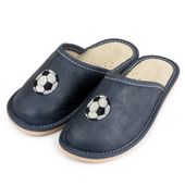 Dziecięce skórzane pantofle PIŁKA