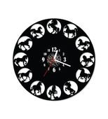 Zegar ścienny z płyty winylowej Konie 14.5