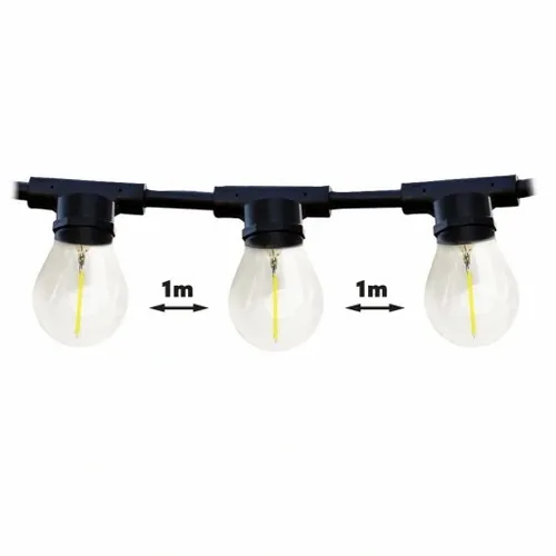 Oświetlenie 10m x10 E27 LED na płot altankę domek na Arena.pl