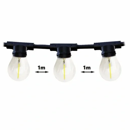 Oświetlenie 10m x10 E27 LED na płot altankę domek zdjęcie 4