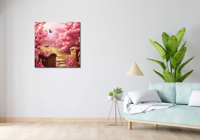 Obraz 70x70cm Życie w Ulach zdjęcie 2