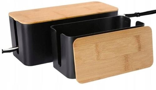 ORGANIZER POJEMNIK PUDEŁKO MASKOWNICA NA KABLE LISTWY DUŻY BIUROWY na Arena.pl