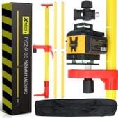 STATYW ROZPOROWY TYCZKA DO LASERA POZIOMICY 300 CM +ADAPTER DO SKOSÓW