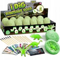 Kopalnia wykopaliska dinozaurów archeolog dinozaury 12 jaj jajka jajko Fluo