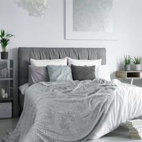 Koc narzuta CINDY 200x220 srebrny