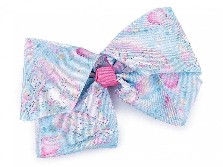 Kokarda do włosów na klipsie Jednorożec zdjęcie 1