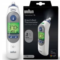 TERMOMETR DO UCHA DOUSZNY BRAUN THERMOSCAN 7+ IRT6525 TRYB NOCNY CICHY