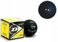 PIŁKA DO SQUASHA DUNLOP PRO (2 KROPKI ŻÓŁTE) 3 SZT