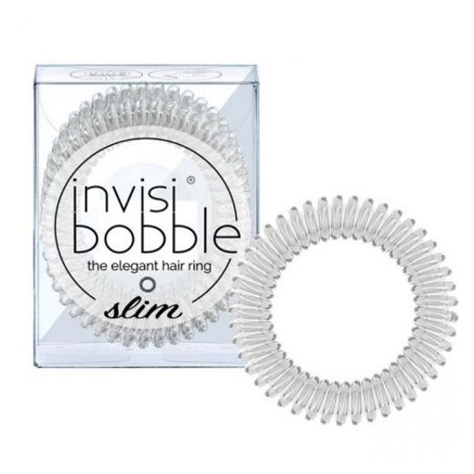 Invisibobble Slim Gumki do Włosów Crystal Clear 3 sztuki zdjęcie 1