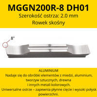 Płytka MGGN Rozmiar: MGGN200R-8 DH01