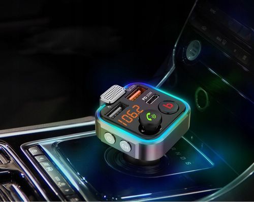TRANSMITER BLUETOOTH 5.0 FM ŁADOWARKA USB PD 20W QC 3.0 BASS MOCNY MIKROFON na Arena.pl