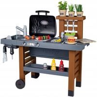 SMOBY ZABAWKOWA KUCHNIA OGRODOWA GARDEN KITCHEN GRILL DZIECIĘCY+AKCESORIA