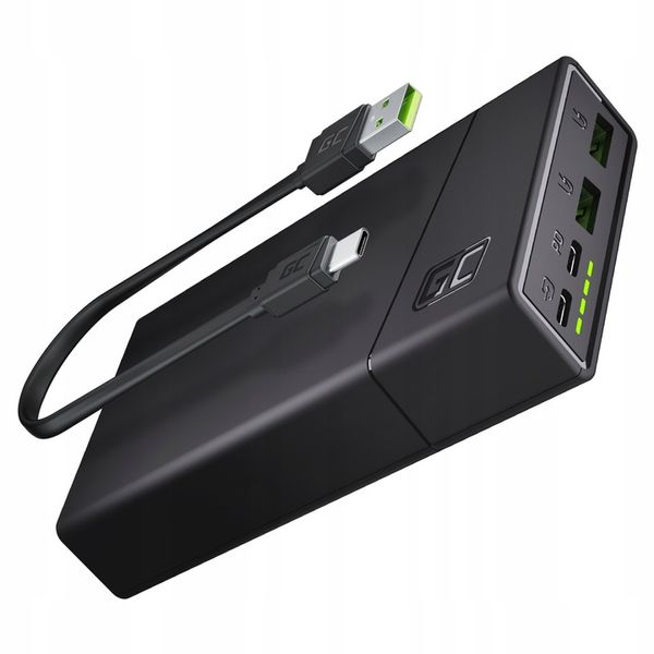 POWER BANK 20000mAh GREEN CELL 18W PD USB-C QC POWER DELIVERY QUICK CHARGE zdjęcie 3