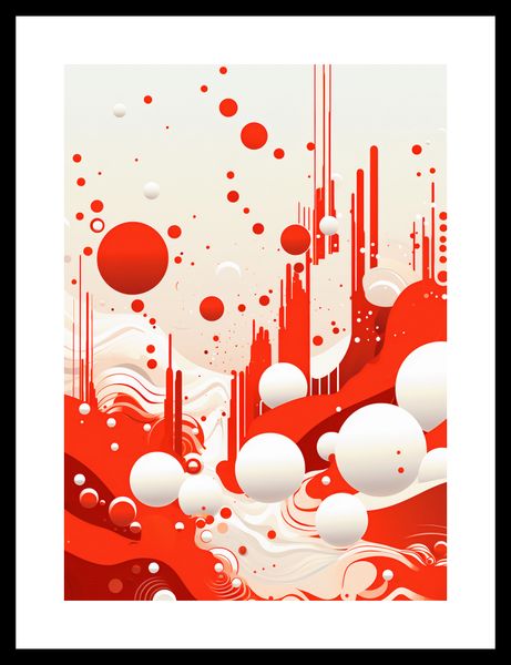 Plakat 25x35cm Krwiście Czerwone Wibracje zdjęcie 3