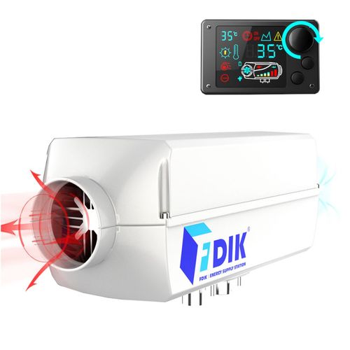 Ogrzewanie postojowe 5kW 12V diesel LCD FDIK nagrzewnica olejowa z dmuchawą na Arena.pl