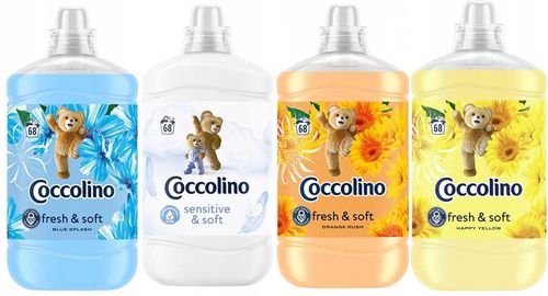 zestaw 4 płynów coccolino core mix 4 x 1700ml na Arena.pl