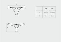 stringi damskie, podwójne, koronkowe. piękny tył. intensa l/xl