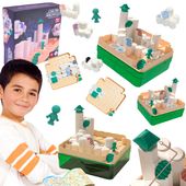 klocki konstrukcyjne mały architekt wieża układanka puzzle gra