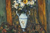 Plakat 30x20cm Vase of Flowers, Paul Cezanne Vintage do Salonu