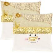 Poszewka na poduszkę 2 szt. 40x40 cm bałwanek świąteczna