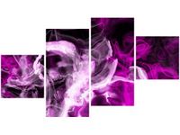 90CM 160 OBRAZ 4 ELEM WARIACJE FIOLETEM ŚCIENNY