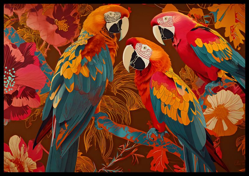 Plakat 66,5x46,5cm Kolorowe Ary zdjęcie 2