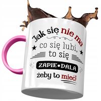 Kubek Różowy Śmieszny Zabawny Prezent Z Nadrukiem Ze Zdjęciem