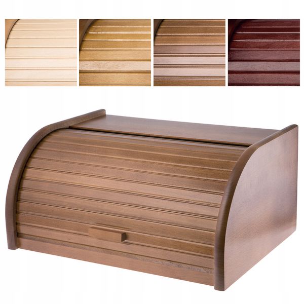 CHLEBAK DREWNIANY NA CHLEB PIECZYWO POJEMNIK DUŻY zdjęcie 8