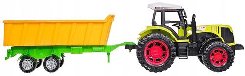 TRAKTOR Z PRZYCZEPĄ WYWROTKA ZABAWKA CIĄGNIK Z NAPĘDEM DLA DZIECI DUŻY 53CM na Arena.pl