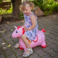 DLA DZIECI   GUMOWY SKOCZEK Z POMPKĄ