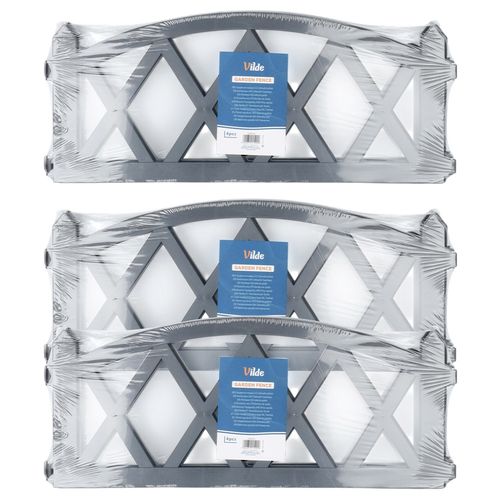 Płotek ogrodowy szary 57x25 cm 12 szt. na Arena.pl