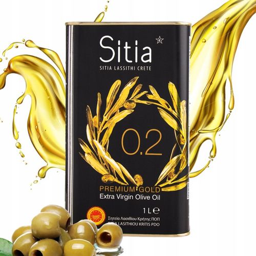 Grecka Oliwa z Oliwek Extra Virgin 1L Sitia Premium data produkcji 10/2024 na Arena.pl