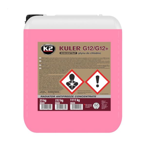 K2 Kuler koncentrat G12 - czerwony 20L zdjęcie 1