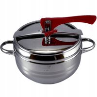 SZYBKOWAR 4L Garnek ciśnieniowy do szybkiego gotowania STALOWY Manheim