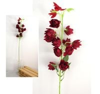 kwiat sztuczny 4szt DZWONEK WIETRZNY bordowy 85 cm KYO-103C