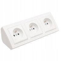 GNIAZDO POTRÓJNE MEBLOWE NAROŻNE KUCHENNE BLATOWE BIURKOWE BIAŁE NABLATOWE